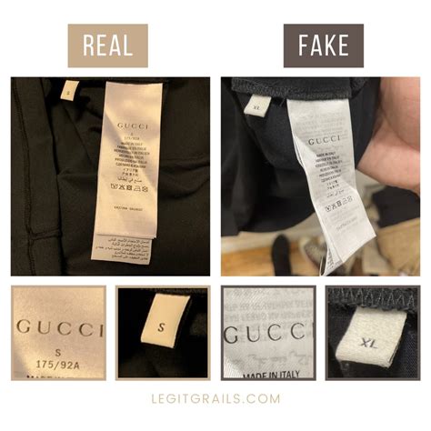 how to spot fake gucci sweatpants|how to check gucci t shirt.